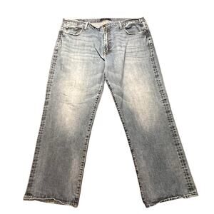 Lucky Brand Jeans 181 Relaxed Straight Leg Distressed Loose Men's Size 40x30 y2k
